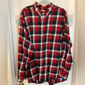 Hobbs Creek Red, White & Blue Flannel Shirt Sz 2X